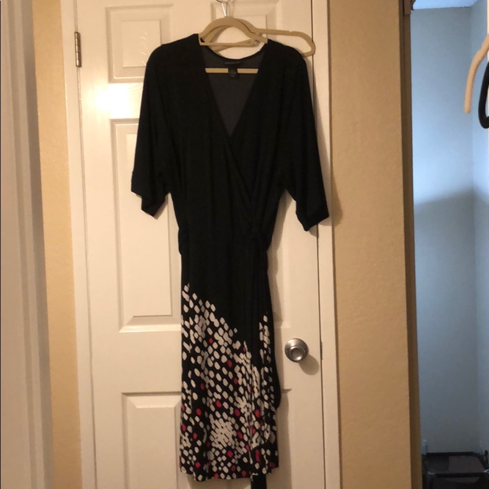 Black tie back dress
